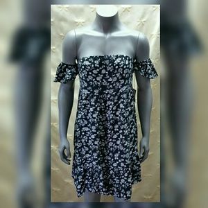 Black & White Floral Spring/Summer Dress